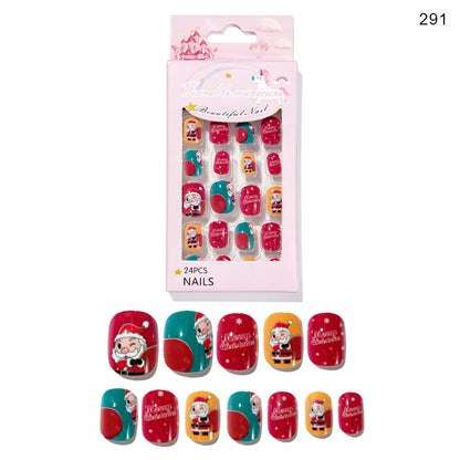 Christmas Simple Style Cartoon Plastic Press-On Nails 1 Set