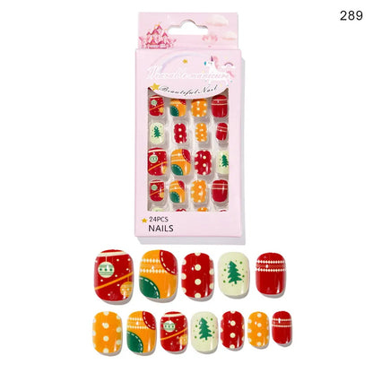 Christmas Simple Style Cartoon Plastic Press-On Nails 1 Set