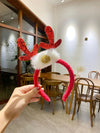 Christmas Simple Style Classic Style Antlers Cloth Holiday Daily Hair Band