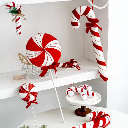 Christmas Simple Style Classic Style Color Block Cloth Holiday Festival Hanging Ornaments