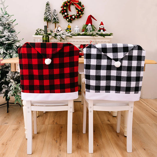 Christmas Simple Style Classic Style Color Block Cloth Polyester Holiday Daily Chair Cover