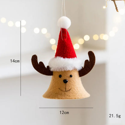 Christmas Simple Style Classic Style Elk Cloth Indoor Inside The Car Hanging Ornaments Decorative Props