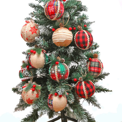 Christmas Simple Style Classic Style Round Cloth Party Christmas Ball