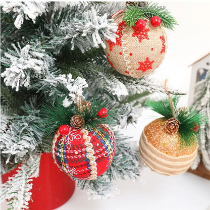 Christmas Simple Style Classic Style Round Cloth Party Christmas Ball