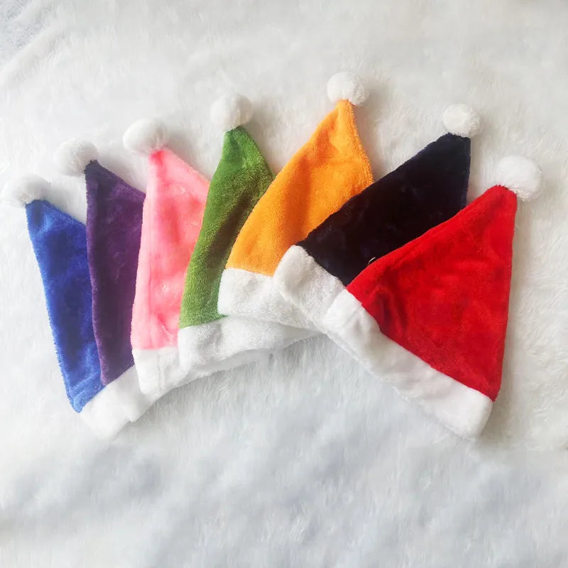 Christmas Simple Style Color Block Nonwoven Holiday Christmas Hat