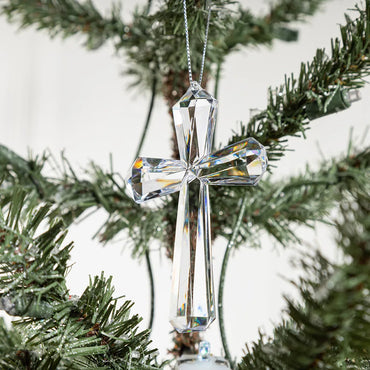 Christmas Simple Style Cross Arylic Party Hanging Ornaments