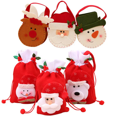 Christmas Simple Style Elk Cloth Party Gift Bags