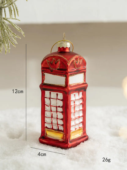 Christmas Simple Style Santa Claus Glass Holiday Daily Ornaments