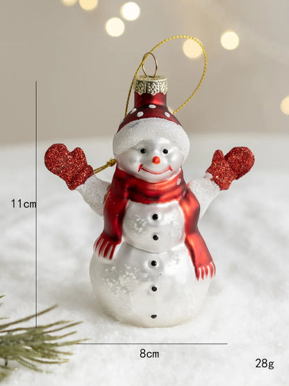 Christmas Simple Style Santa Claus Glass Holiday Daily Ornaments