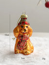 Christmas Simple Style Santa Claus Glass Holiday Daily Ornaments