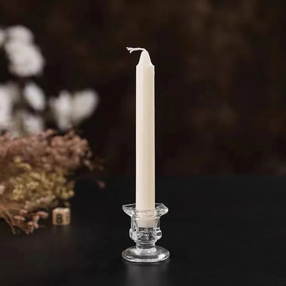 Christmas Simple Style Solid Color Glass Candlestick