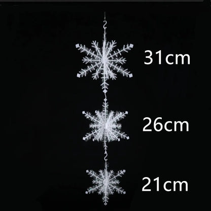 Christmas Snowflake Snowflake String Decoration Christmas Tree Decoration Pendant Christmas Small Snowflake Christmas Decorations