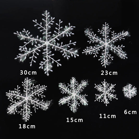 Christmas Snowflake Snowflake String Decoration Christmas Tree Decoration Pendant Christmas Small Snowflake Christmas Decorations