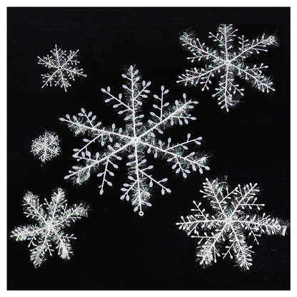 Christmas Snowflake Snowflake String Decoration Christmas Tree Decoration Pendant Christmas Small Snowflake Christmas Decorations