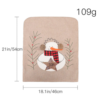 Christmas Snowman Cloth Party Tablecloth Chair Cover