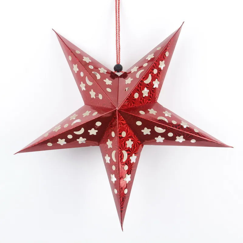 Christmas Star Paper Party Decorative Props