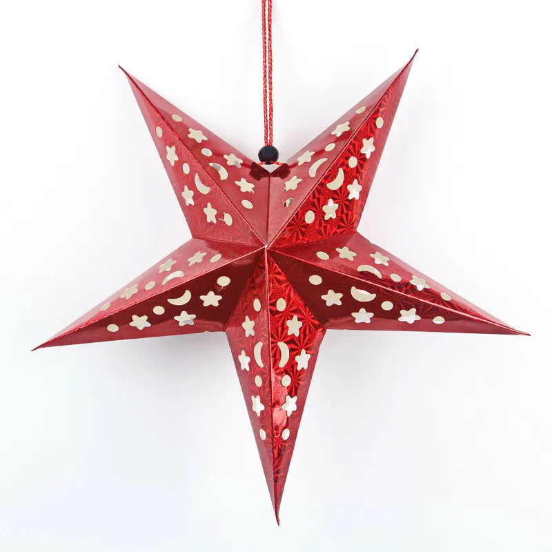 Christmas Star Paper Party Decorative Props