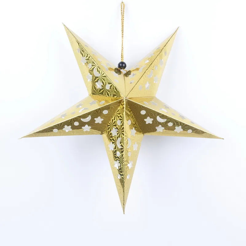 Christmas Star Paper Party Decorative Props