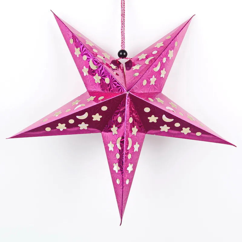 Christmas Star Paper Party Decorative Props