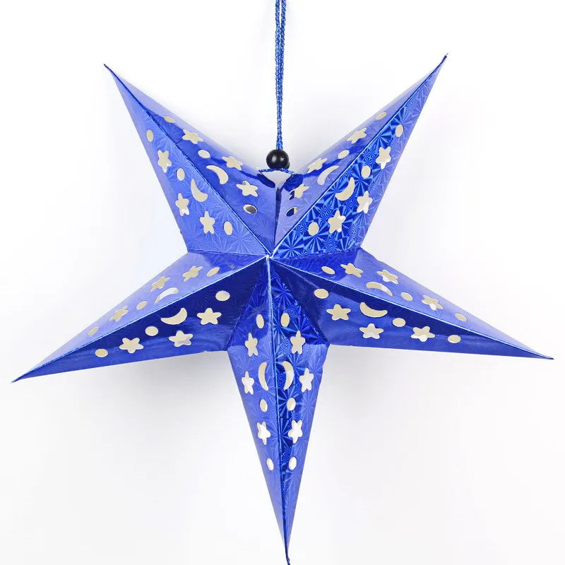 Christmas Star Paper Party Decorative Props