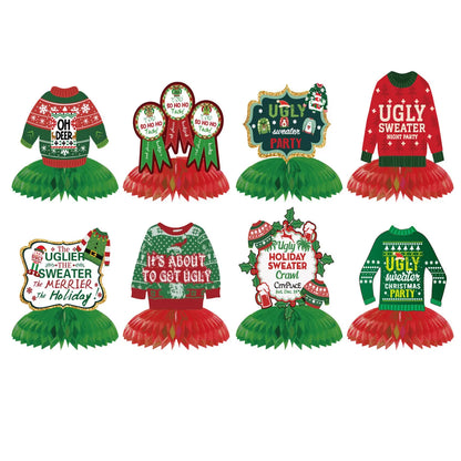 Christmas Sweater Paper Party Hanging Ornaments