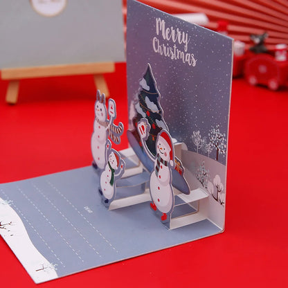 Christmas Sweet Color Block Festival Card