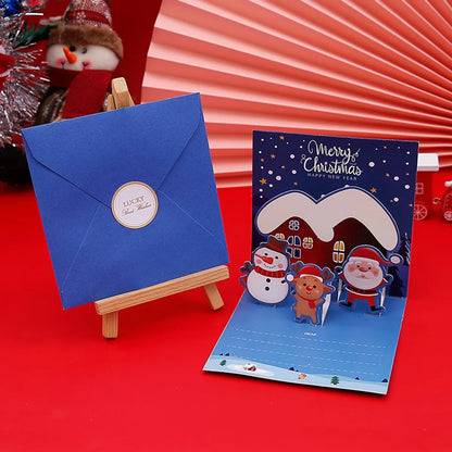 Christmas Sweet Color Block Festival Card