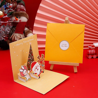 Christmas Sweet Color Block Festival Card