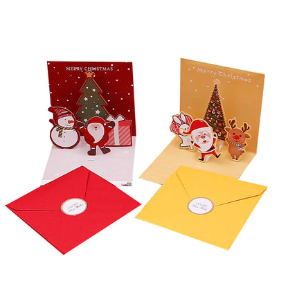 Christmas Sweet Color Block Festival Card