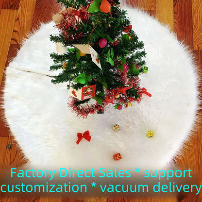 Christmas Tree Dress Pure White Christmas Plush Tree Dress 78cm 90cm 122cm Christmas Tree Dress Christmas Decoration