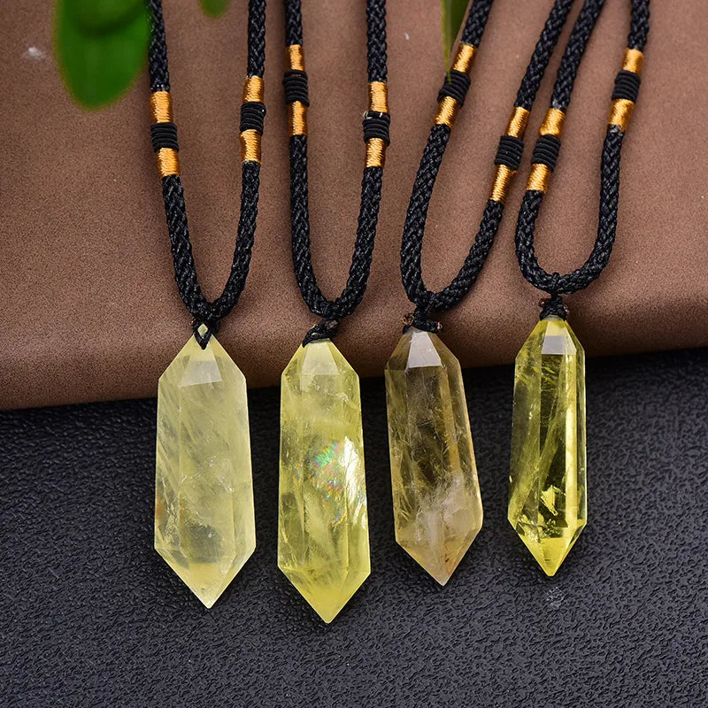 Citrine Simple Style Geometric Charms