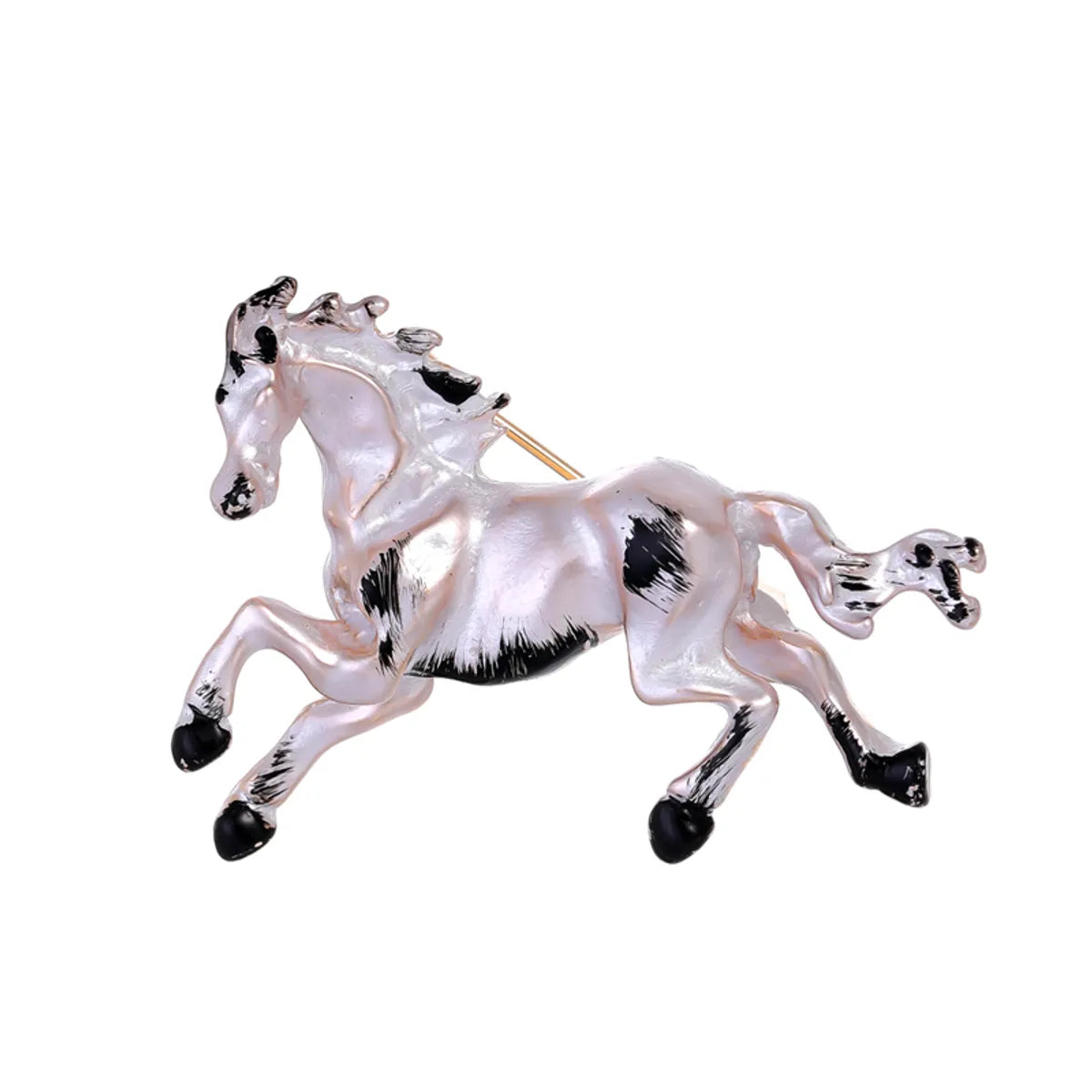 Classic Style Animal Dolphin Horse Alloy Inlay Rhinestones Unisex Brooches