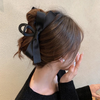 Classic Style Bow Knot Cloth Hair Claws