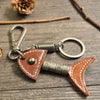 Classic Style British Style Fish Alloy Unisex Bag Pendant Keychain