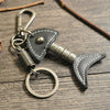 Classic Style British Style Fish Alloy Unisex Bag Pendant Keychain