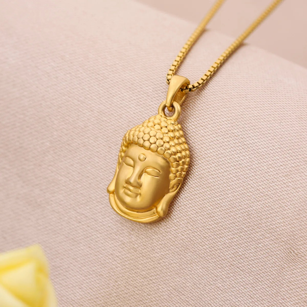 Classic Style Buddha Copper Pendant Necklace