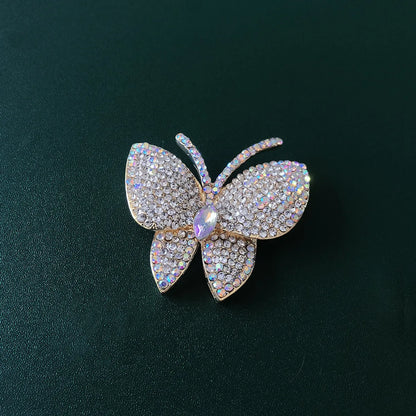 Classic Style Butterfly Alloy Rhinestone Women'S Brooches