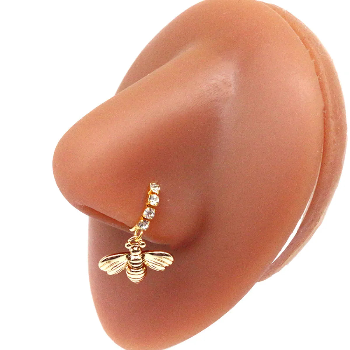 Classic Style Butterfly Stainless Steel Plating Nose Ring