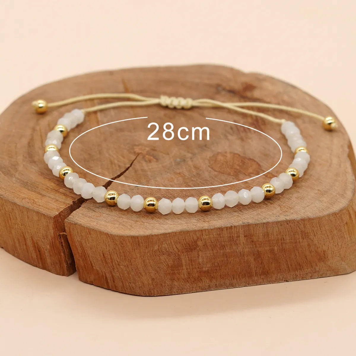 Classic Style Color Block Artificial Crystal Copper Wholesale Bracelets