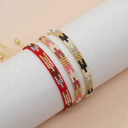 Classic Style Color Block Glass Wholesale Bracelets