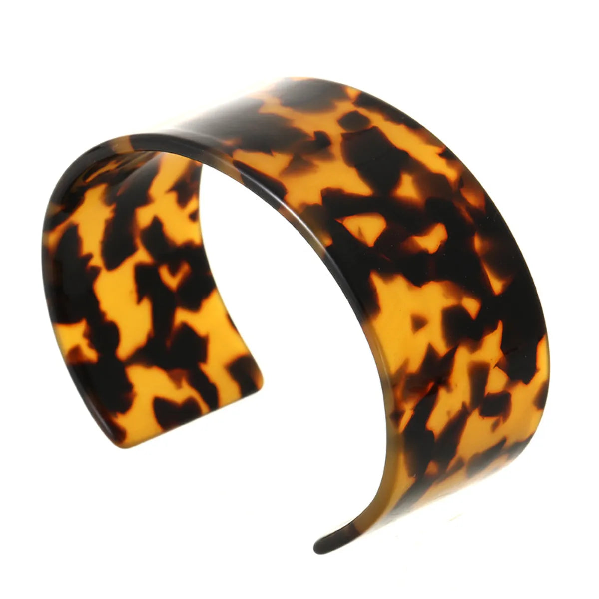 Classic Style Color Block Leopard Arylic Wholesale Cuff Bracelets