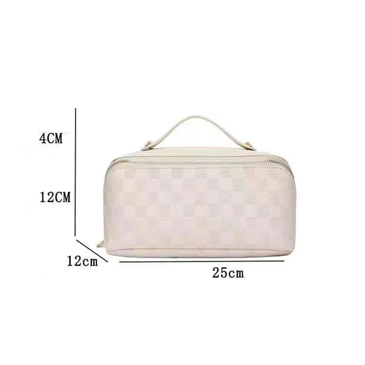 Classic Style Color Block Pu Shell Makeup Bags