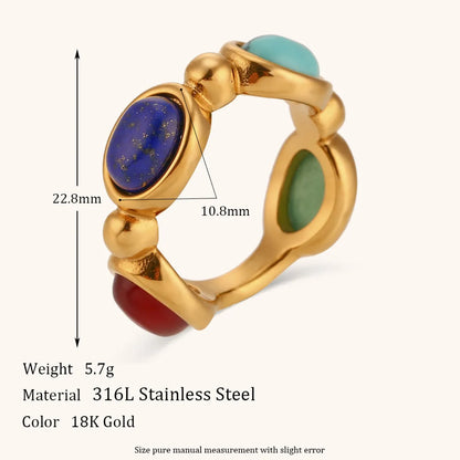 Classic Style Color Block Stainless Steel Titanium Steel Inlay Zircon Rings Earrings