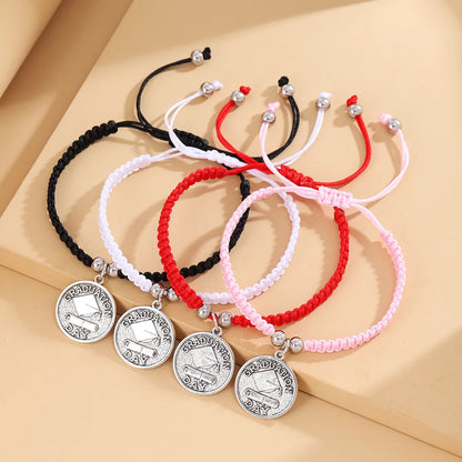 Classic Style Commute Letter Alloy Nylon Unisex Bracelets