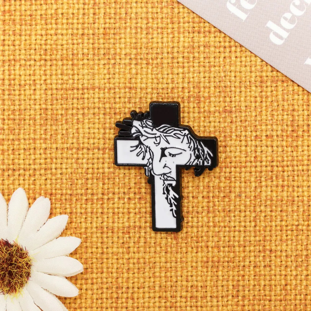 Classic Style Cross Metal Unisex Brooches