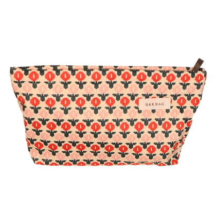 Classic Style Flower Corduroy Square Makeup Bags