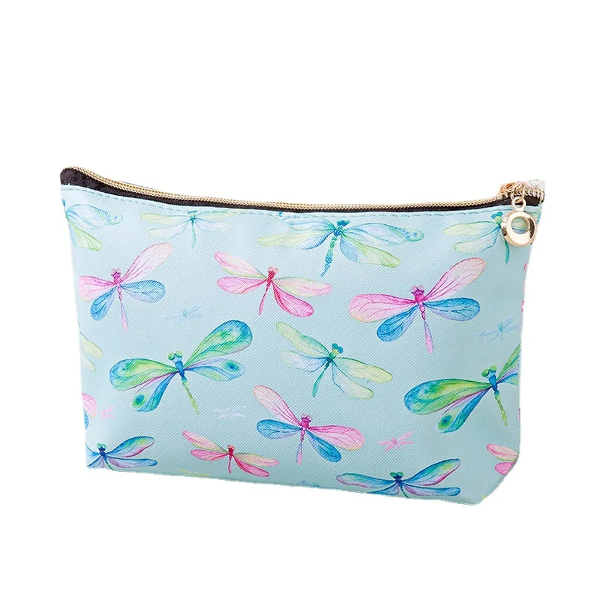 Classic Style Flower Pu Leather Square Makeup Bags