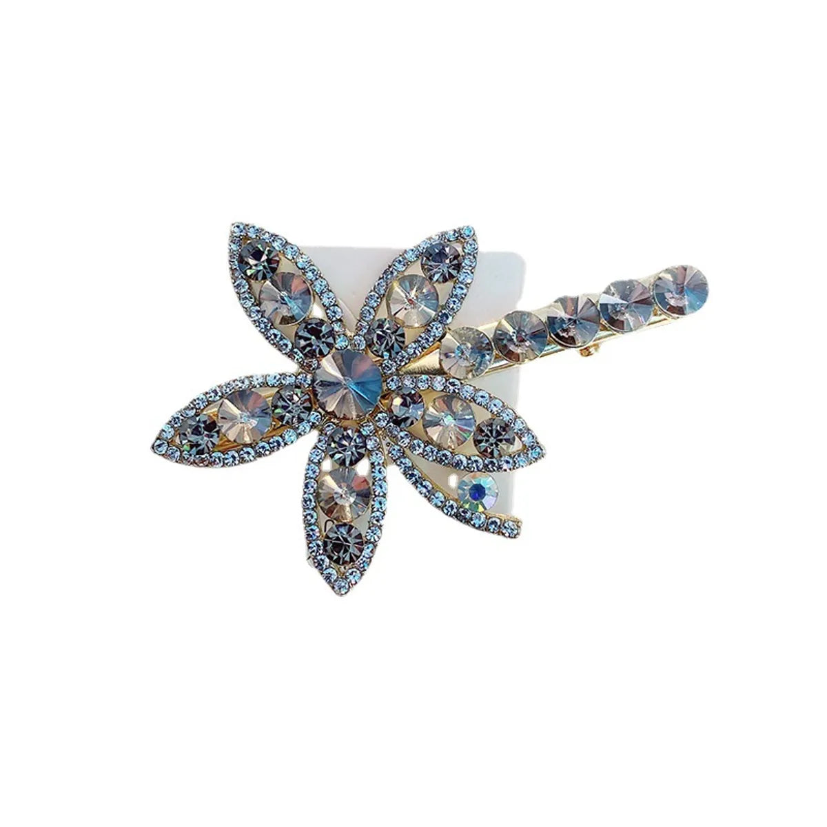 Classic Style Flower Rhinestone Plating Inlay Rhinestones Hair Clip