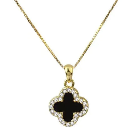 Classic Style Flower Titanium Steel Necklace