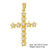 Classic Style Geometric 18k Gold Plated Zircon Copper Wholesale Charms